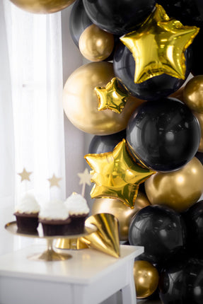 Palloncino ad elio Star Gold vuoto 25cm 25pz