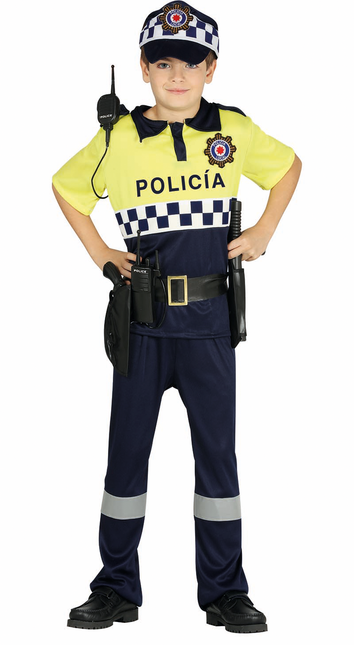 Costume da poliziotto bambino giallo