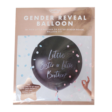 Palloncino Gender Reveal Fratello o Sorella 60 cm