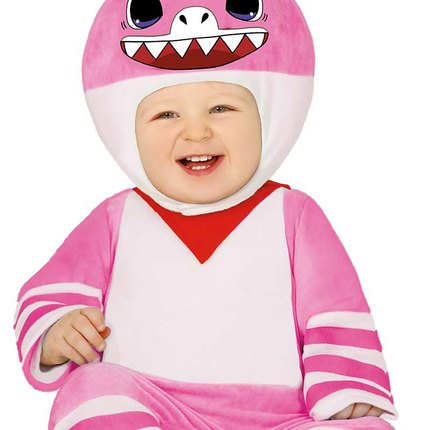 Costume da squalo per bambino rosa