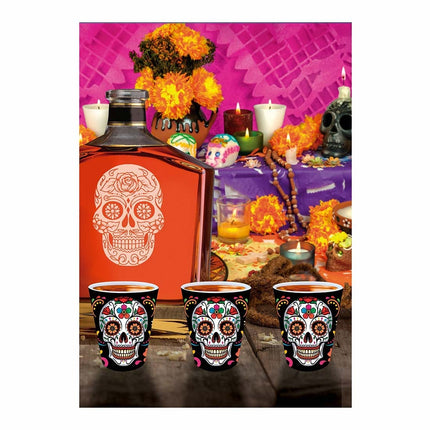 Bicchieri Dia De Los Muertos Shot 5cm 3pcs