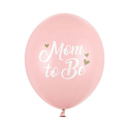 Palloncini Mom To Be Rosa 30cm 6 pezzi