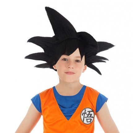 Parrucca Goku Saiyan Bambino Nero Dragon Ball Z