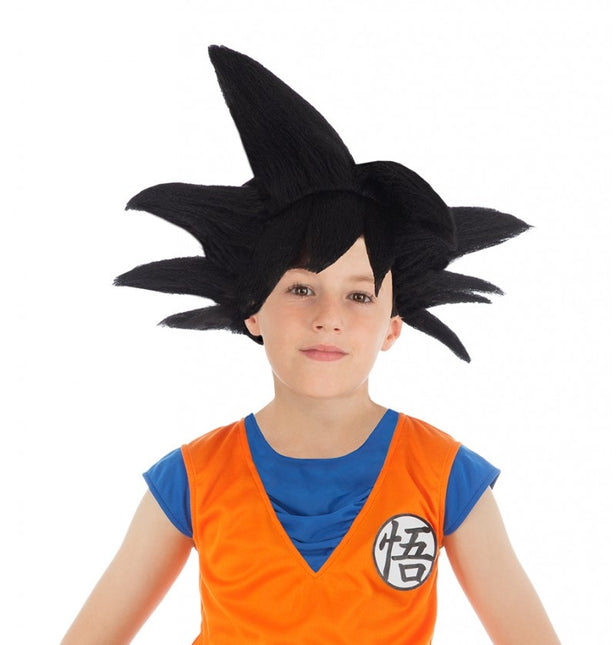 Parrucca Goku Saiyan Bambino Nero Dragon Ball Z