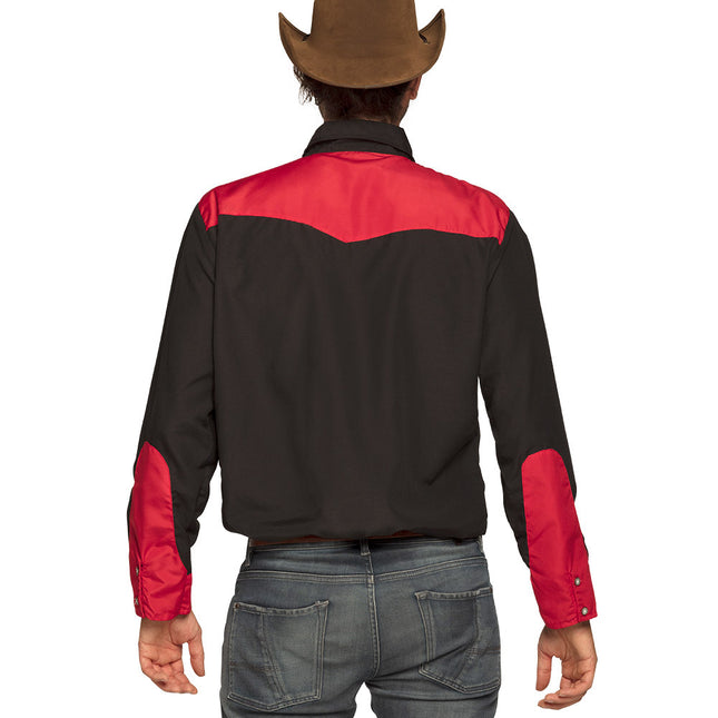 Camicia Cowboy Uomo Rosso