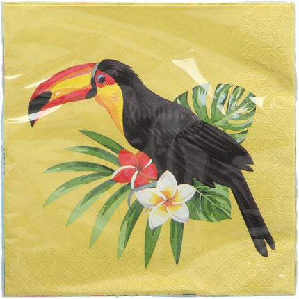 Tovaglioli Hawaii Toucan 33cm 20pz