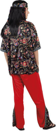 Costume Hippie Rosso XL