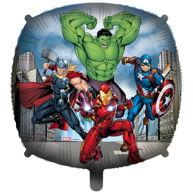 Palloncino a elio Avengers Quadrato Vuoto 46cm