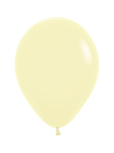 Palloncini giallo pastello opaco 25 cm 100 pz.