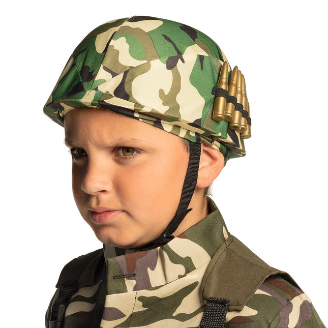 Casco militare da bambino regolabile