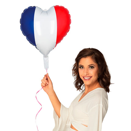 Palloncino ad elio France Heart 45cm