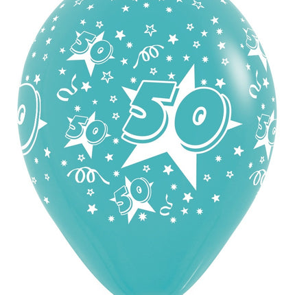 Palloncini Numero 50 Mix 30cm 25pz