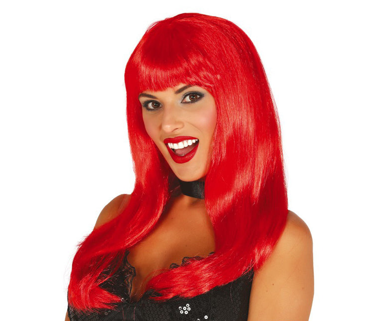 Parrucca Halloween Pony Rosso