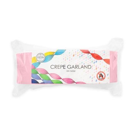 Ghirlande rosa chiaro Crepe 24m