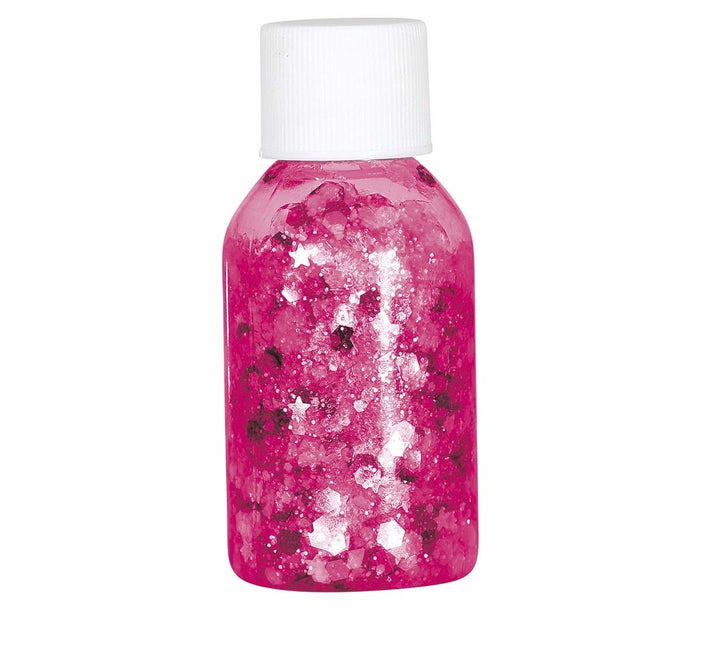 Gel glitterato fucsia