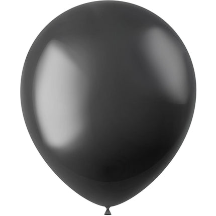 Palloncini neri Metallic Onyx Black 33cm 50pz