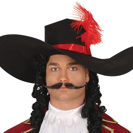 Costume da pirata Bordeaux Rosso Uomo Lungo