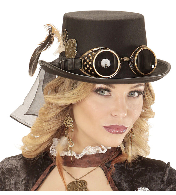 Cappello Occhiali Steampunk