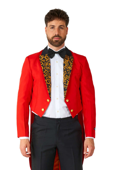 Costume da circo rosso da uomo Suitmeister