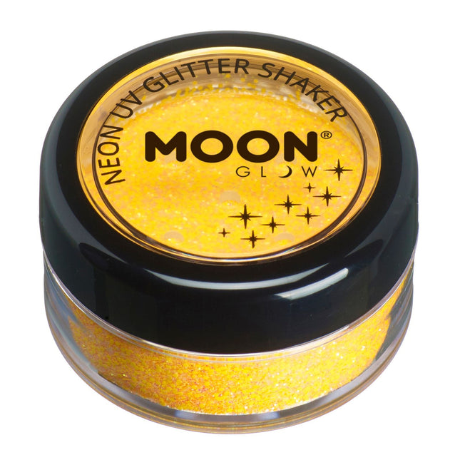 Moon Glow Neon UV Glitter Shakers Giallo Oro 5g