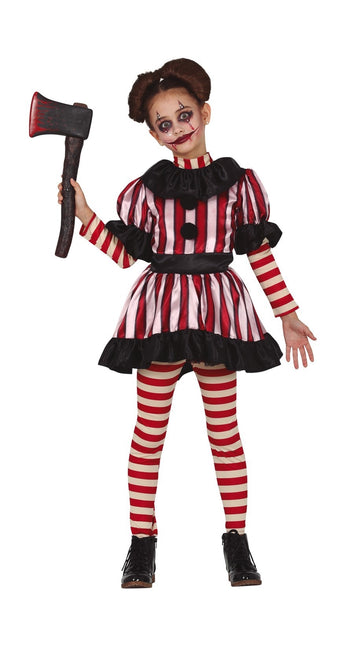 Costume di Halloween Ragazza Clown Giocattolo