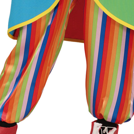 Costume da clown colorato per bambino