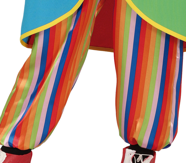 Costume da clown colorato per bambino