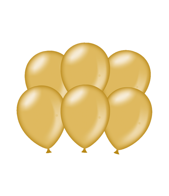 Palloncini oro metallizzati 30cm 6pz