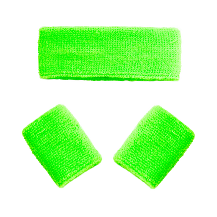 Fasce elastiche verde neon 3 pezzi