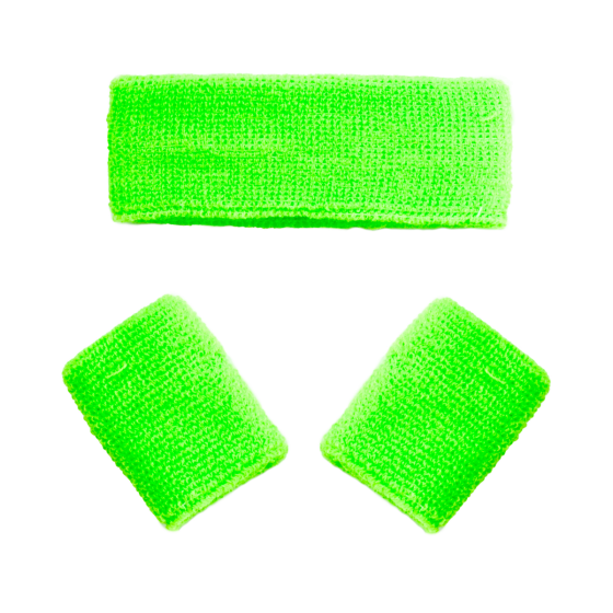 Fasce elastiche verde neon 3 pezzi