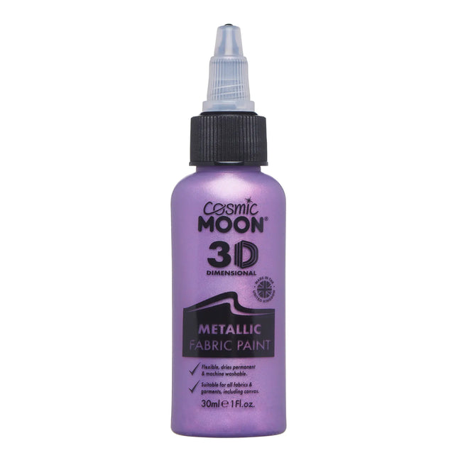 Cosmic Moon Metallic Fabric Paint Viola 30ml