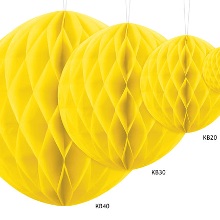 Pallone a nido d'ape giallo 40 cm