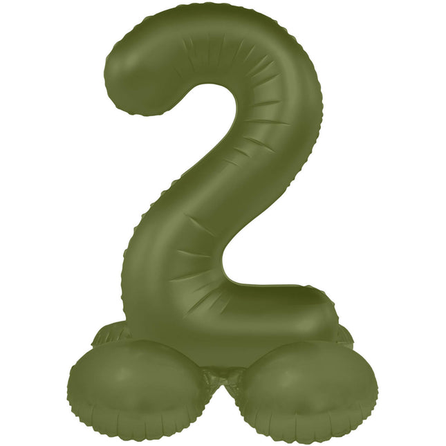 Palloncino di figura 2 anni verde opaco 72 cm