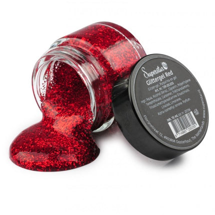 Gel glitterato rosso