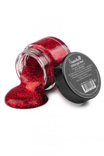 Gel glitterato rosso