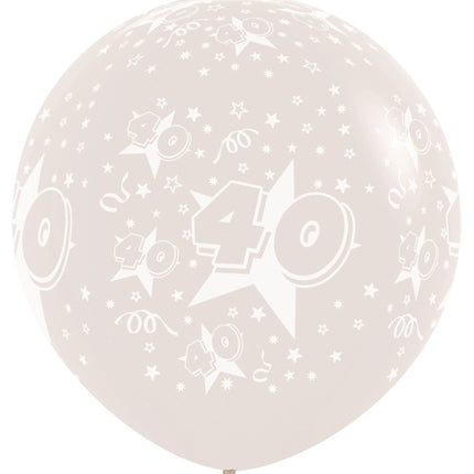 Palloncini Numero 40 Clear 91cm 2pz