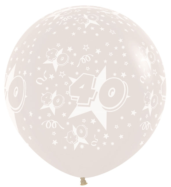 Palloncini Numero 40 Clear 91cm 2pz