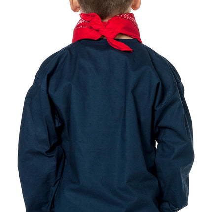 Smock da contadino bambino blu