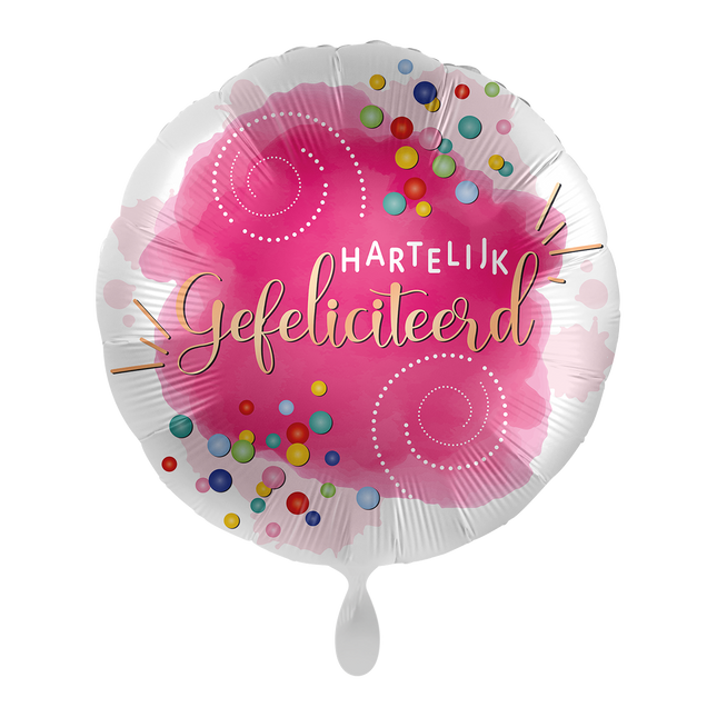 Palloncino ad elio Happy Birthday vuoto 43cm