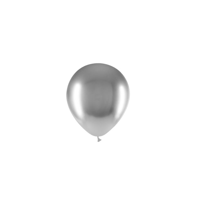 Palloncini argento cromo 13cm 100pz