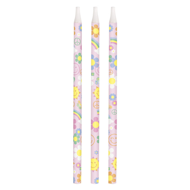 Candele Hippie 12cm 12pz