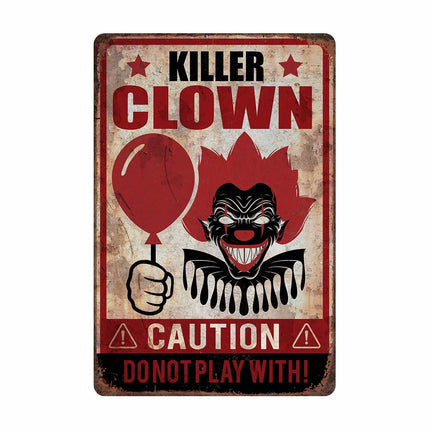 Decorazione murale di Halloween Piatto Killer Clown 36 cm