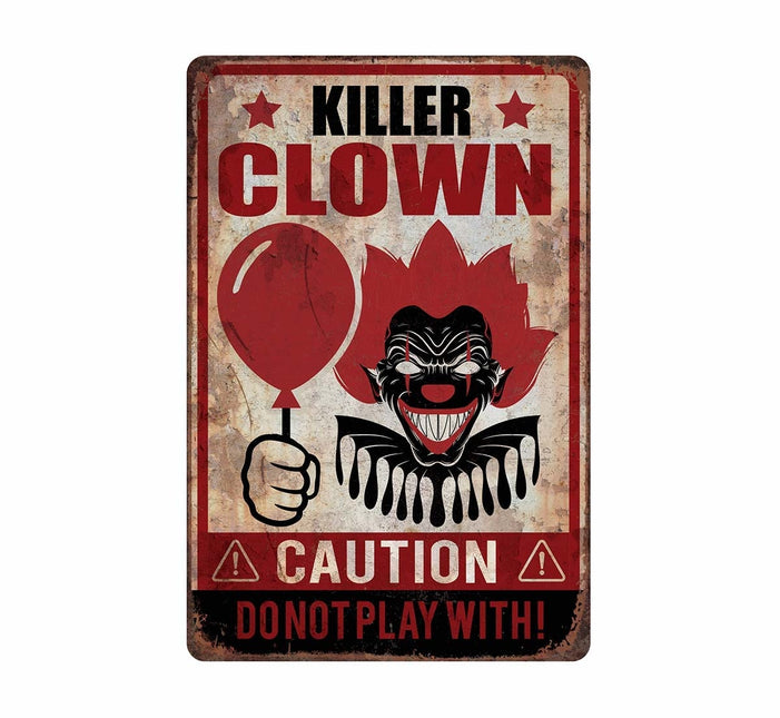 Decorazione murale di Halloween Piatto Killer Clown 36 cm