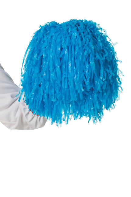 Cheerleader con i pompon blu