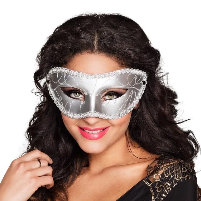 Maschera per occhi d'argento Gabriella