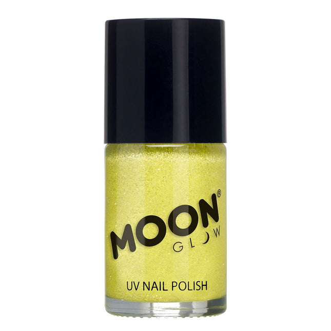 Moon Glow Neon UV Glitter Smalto per unghie giallo 14ml