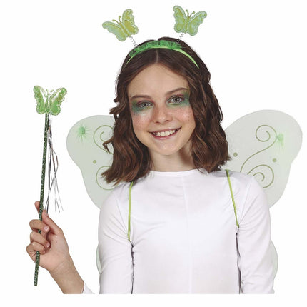 Set di accessori verdi Butterfly 3 pezzi