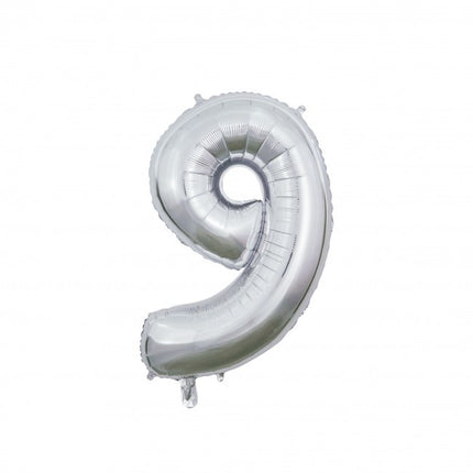 Pallone in foil Figura 9 Argento 66cm