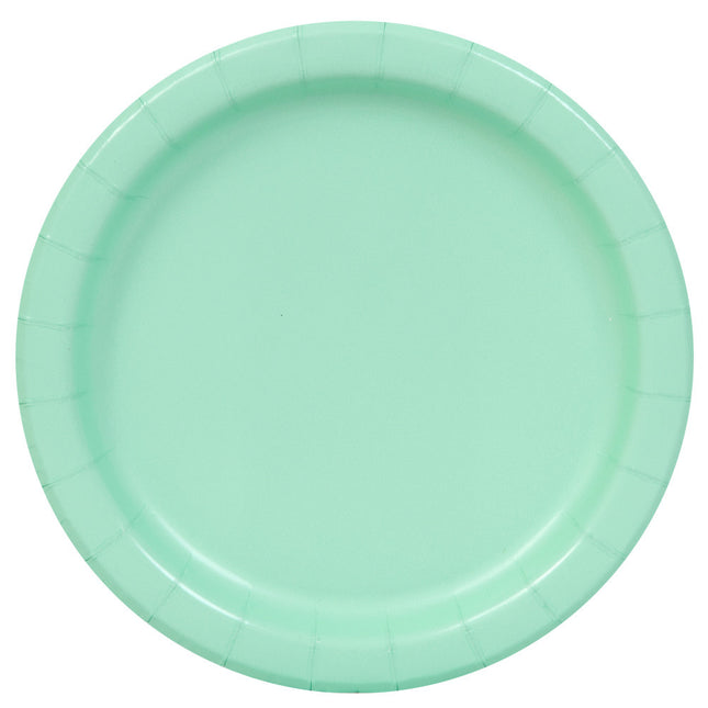 Piatti verde menta 23cm 16pz