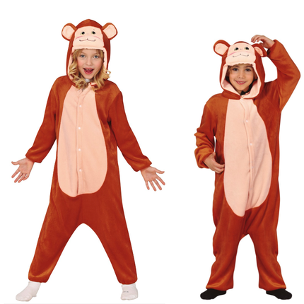 Onesie Monkey Bambino Marrone 5-6 anni | 110-115cm